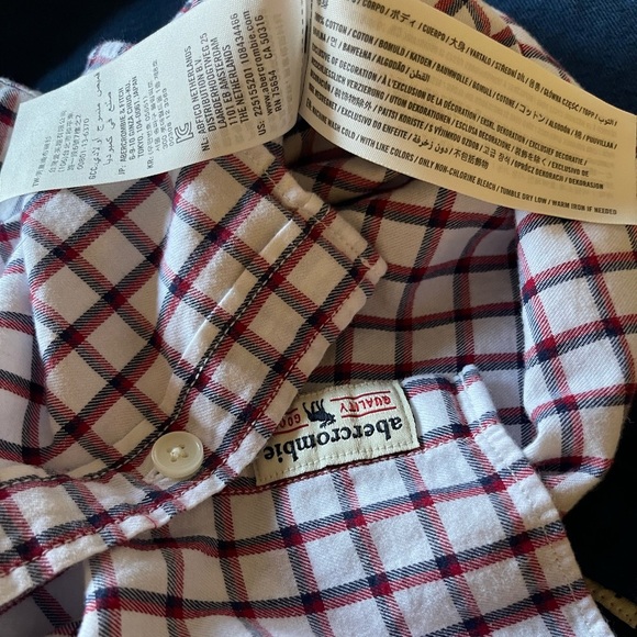 Abercrombie Kids Two Long Sleeve Button Down Shirts Size 9/10 Boys - Picture 7 of 12